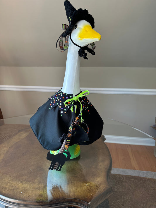 Appalachian Made Porch Goose Costume – “Witch with Caty” (Reversible) 23”