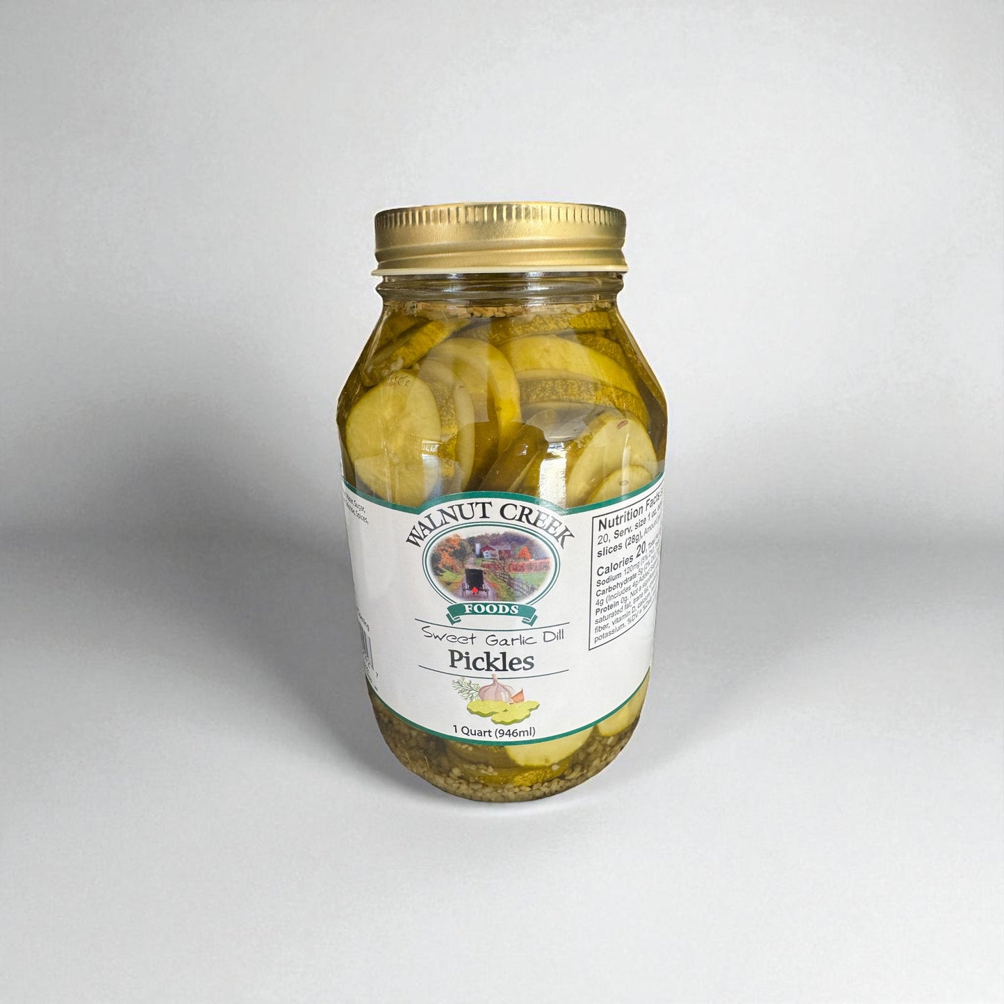 Walnut Creek Foods – Sweet Garlic Dill Pickles (1 Quart)