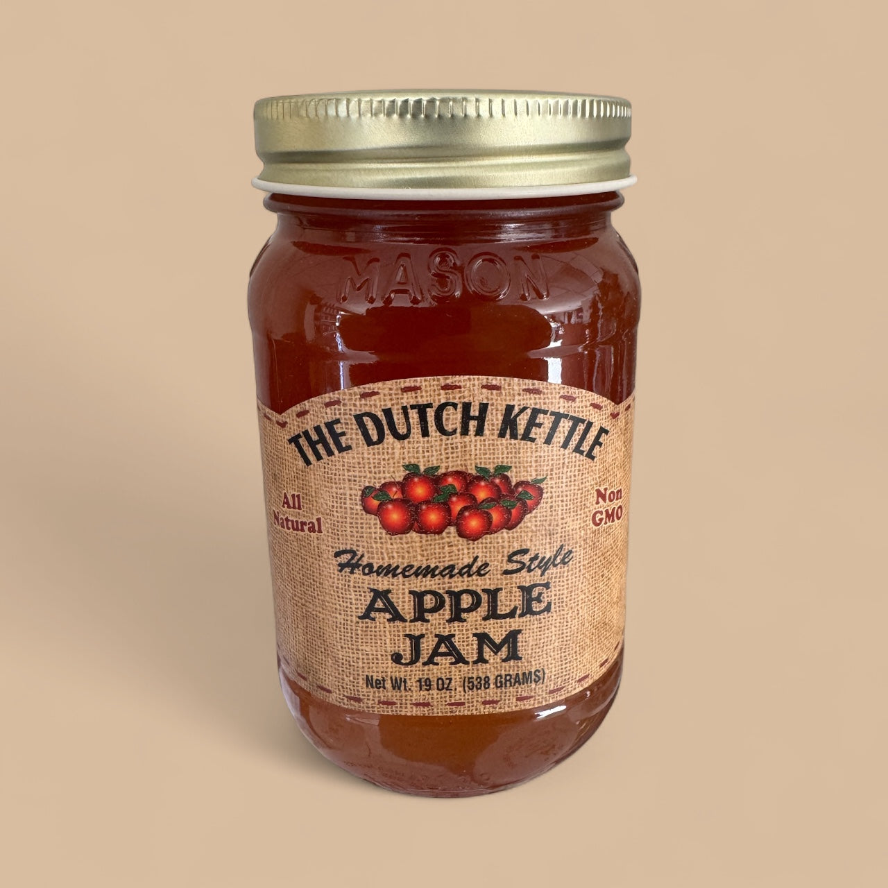 The Dutch Kettle – Homemade Style Apple Jam (19 oz / 538 g)