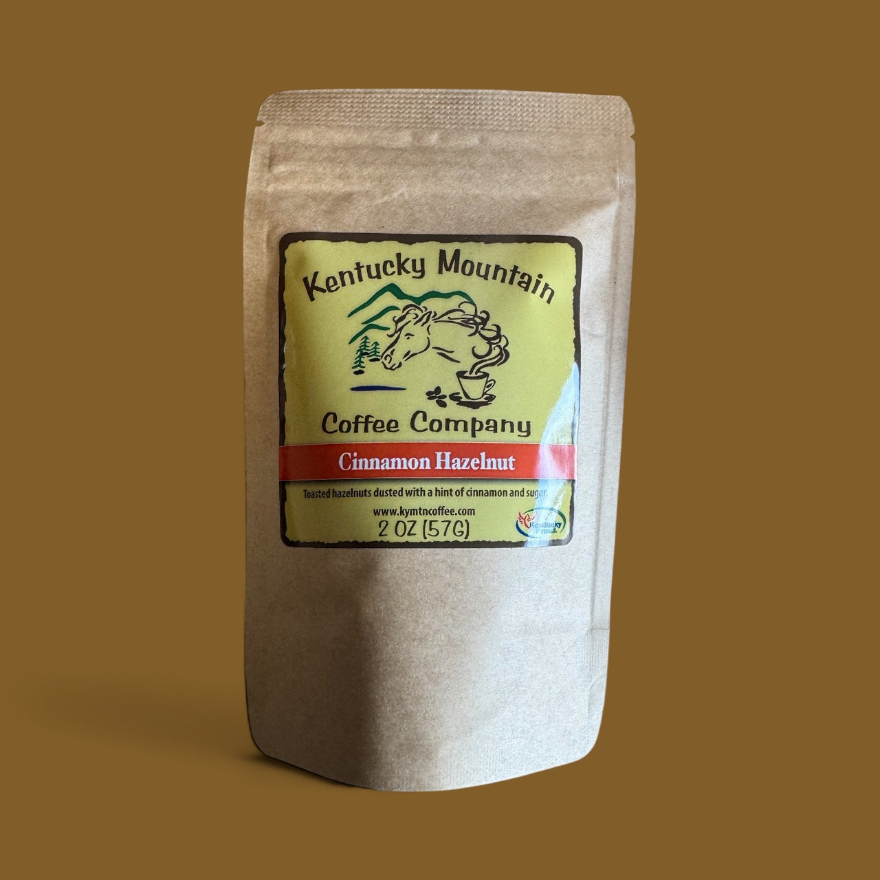 Kentucky Mountain Coffee – Cinnamon Hazelnut (2 oz)