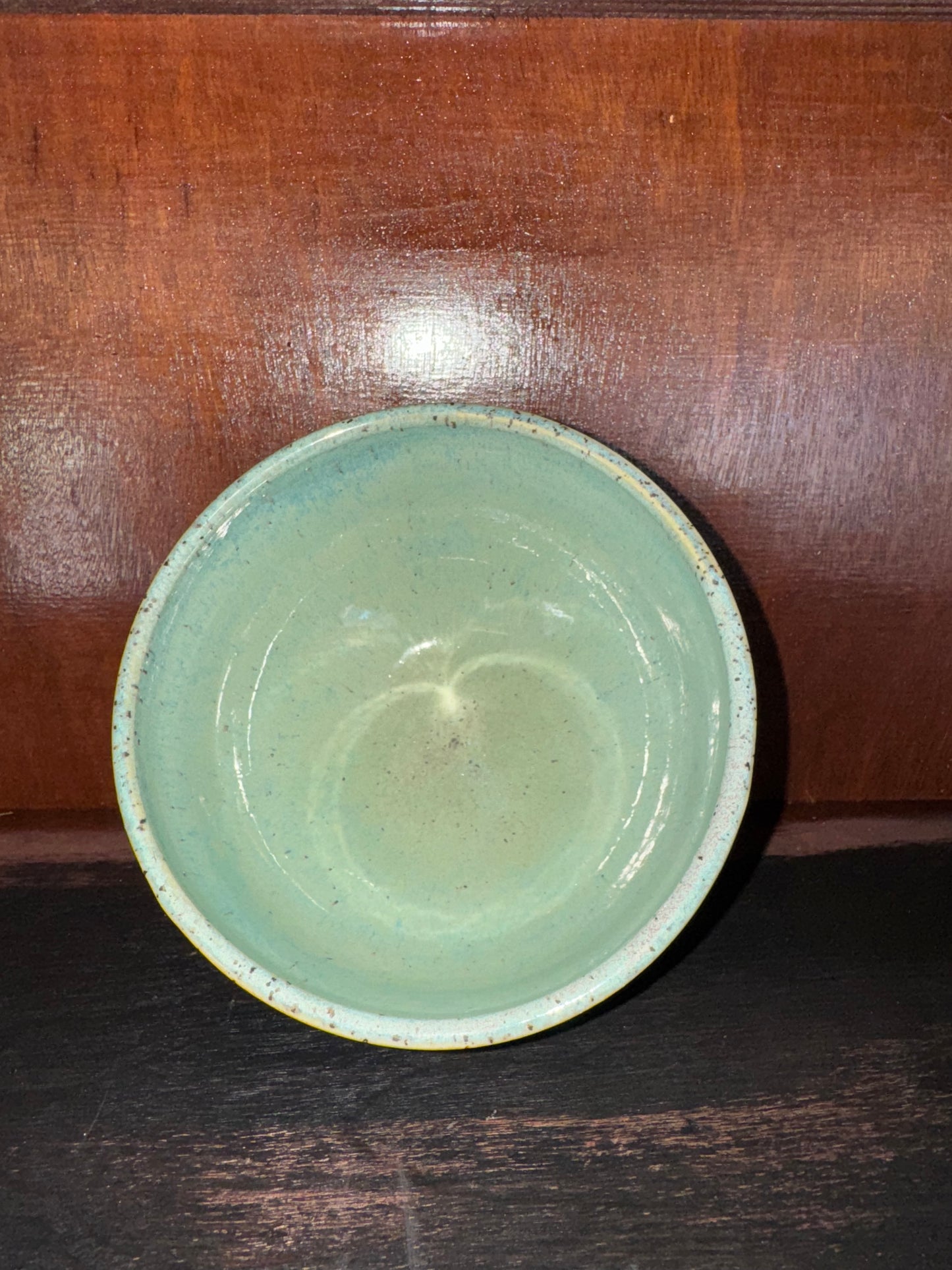 Handmade Appalachian Pottery Bowl – Misty Green Glaze