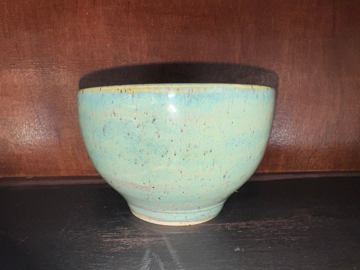Handmade Appalachian Pottery Bowl – Misty Green Glaze