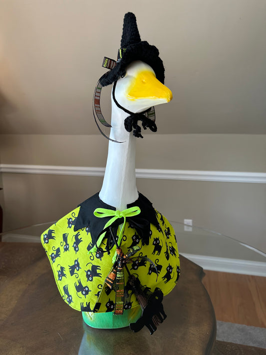 Appalachian Made Porch Goose Costume – “Witch with Caty” (Reversible) 23”