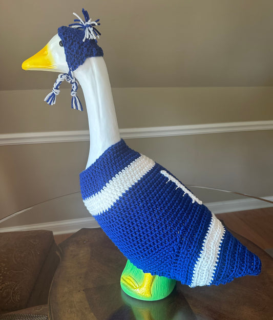 🪶 Appalachian Porch Goose Outfit – U.K. Football Edition 🏈💙 23”