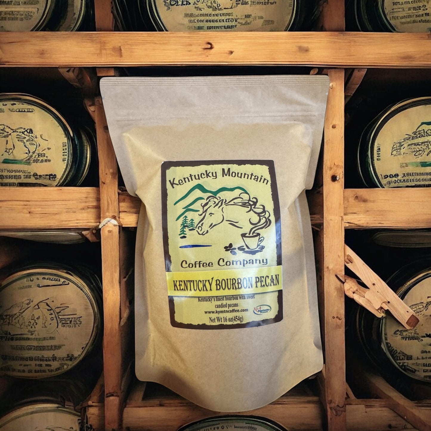 Kentucky Mountain Coffee Company – Kentucky Bourbon Pecan (16oz)