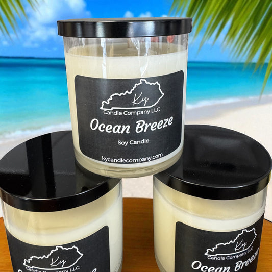 KY Candle Company – Ocean Breeze Soy Wax Candle 8 oz