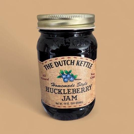 The Dutch Kettle – Homemade Style Huckleberry Jam (19 oz / 538 g)