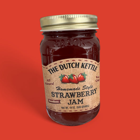 The Dutch Kettle – Seedless Strawberry Jam (19 oz / 538 g)