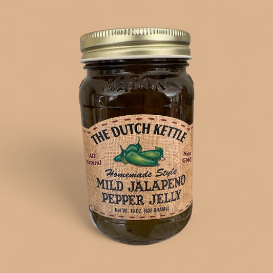 The Dutch Kettle – Mild Jalapeño Pepper Jelly (19 oz / 538 g)