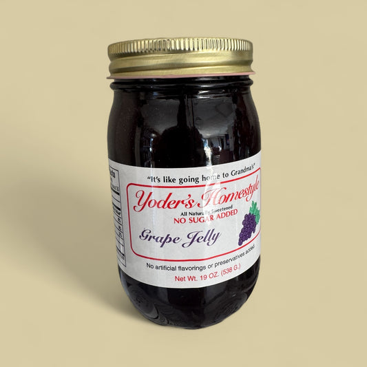 Yoder’s Homestyle – No Sugar Added Grape Jelly (19 oz / 538 g)