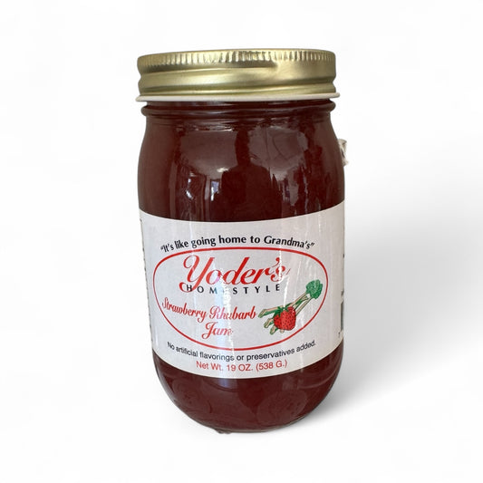 Yoder’s Homestyle – Strawberry Rhubarb Jam (19 oz / 538 g)
