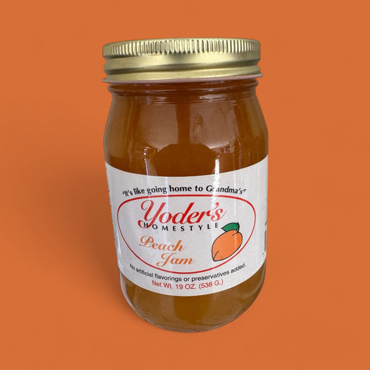 Yoder’s Homestyle – Peach Jam (19 oz / 538 g)