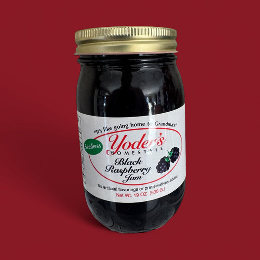Yoder’s Homestyle – Seedless Black Raspberry Jam (19 oz / 538 g)