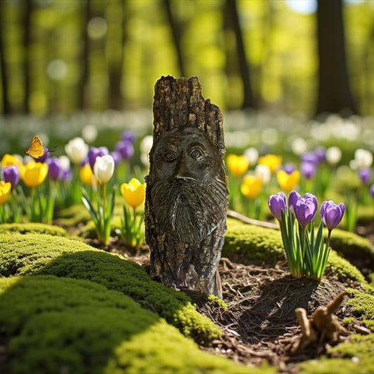 Hand-Carved Appalachian Wood Spirit
