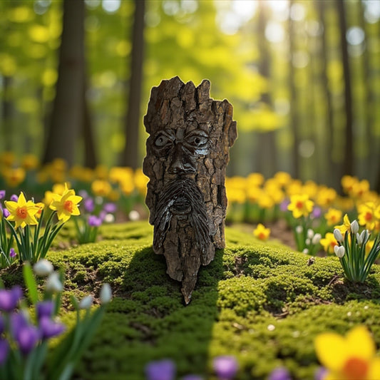 Hand-Carved Appalachian Wood Spirit