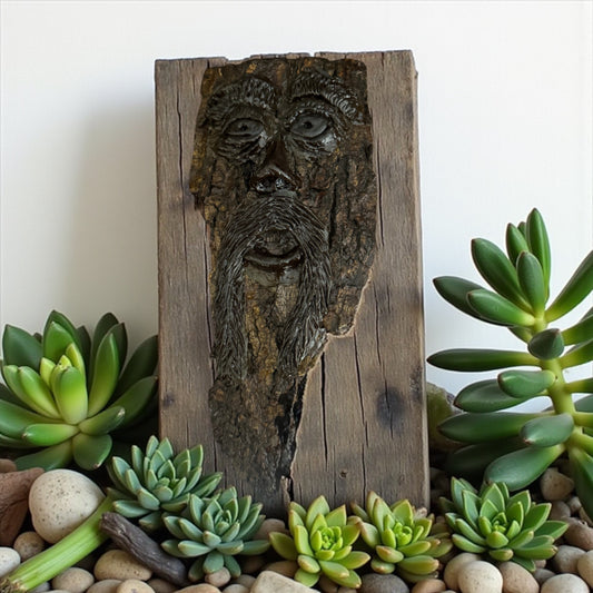 Hand-Carved Appalachian Wood Spirit