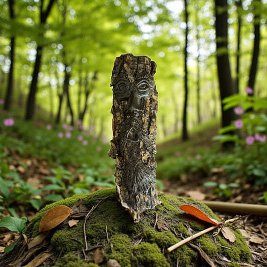 Hand-Carved Appalachian Wood Spirit