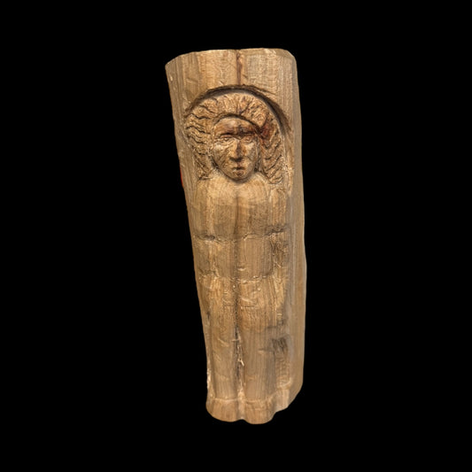Hand-Carved Appalachian Folk Figure