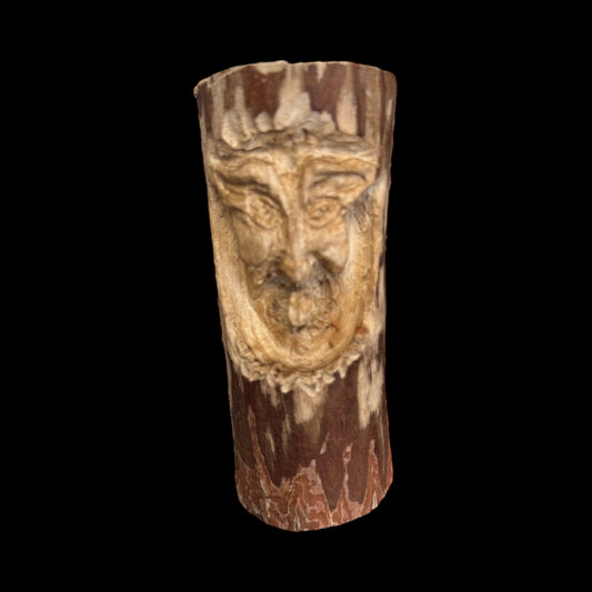 Hand-Carved Appalachian Wood Spirit
