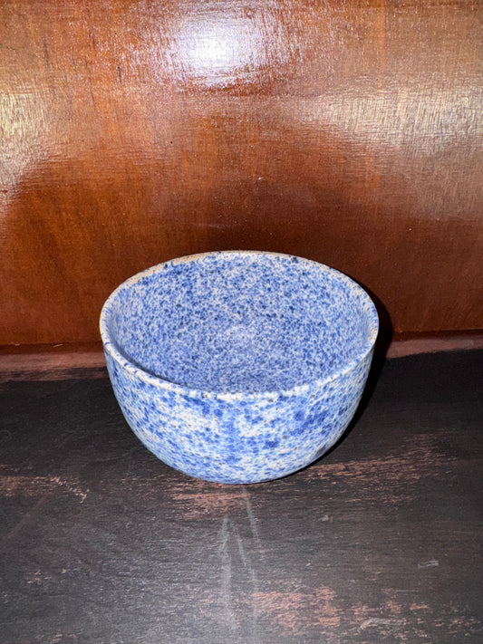 Handmade Appalachian Pottery Bowl – Blue Speckle Glaze